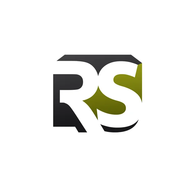 Lettera R e S, RS, SR, lettera S, lettera R logo — Vettoriale Stock