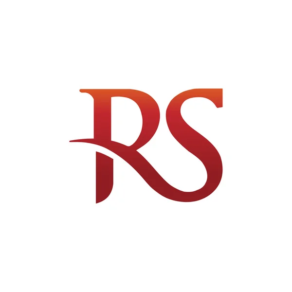 Letra R e S, RS, SR, letra S, letra R logotipo — Vetor de Stock