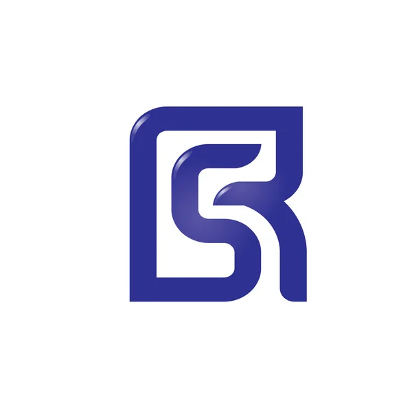Letra R y S, RS, SR, letra S, letra R logotipo — Vector de stock