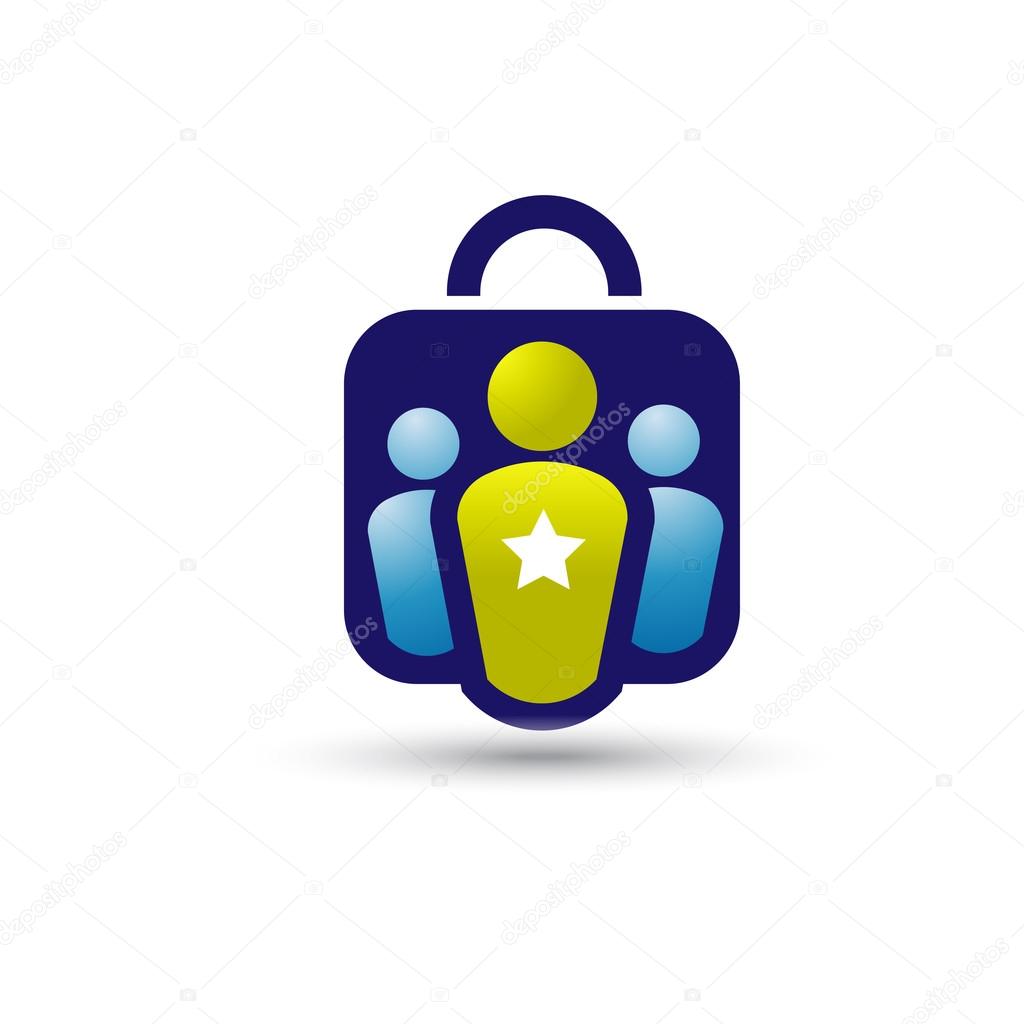 Work leadership and Recruitment agency logo concept, staff choice logo