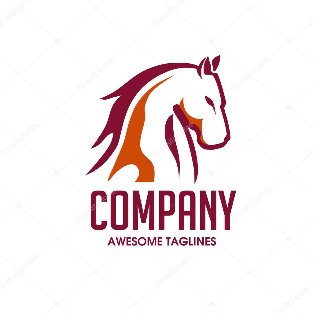 Modern and sporty Horse Head Design Vector Image