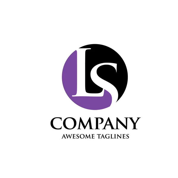 LS lettre logo — Image vectorielle