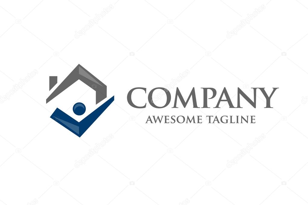 Simple concept House Icon & Right Tick Symbol, home choice, property choice