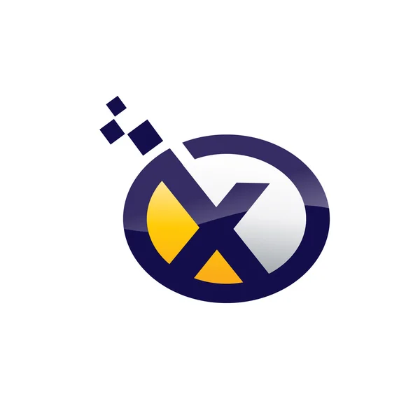 Business aziendale lettera X logo design vettoriale. — Vettoriale Stock
