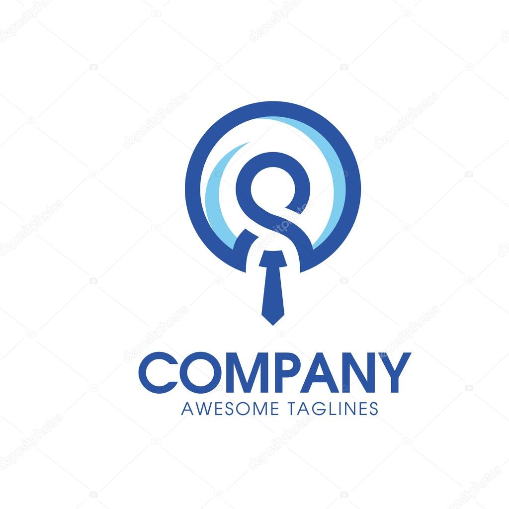 Simply icon leadership and Recruitment agency logo concept, staff choice logo