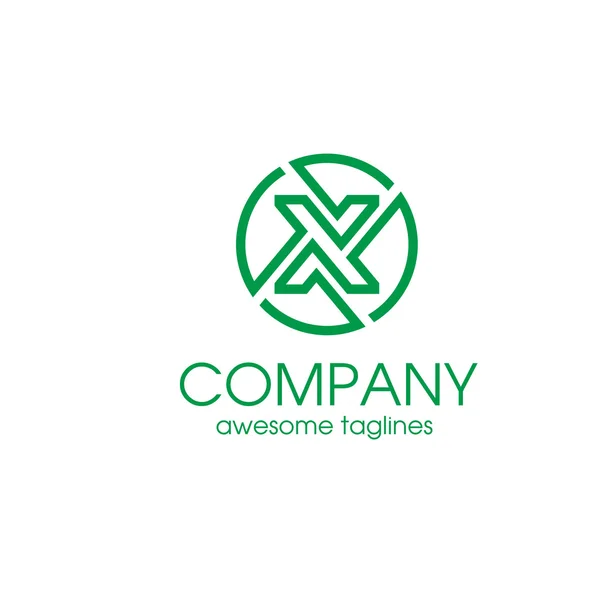 Lettera X logo elegante Logo alfabetico Design Concepts — Vettoriale Stock