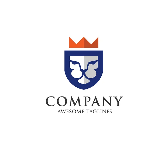 Lion king logo vector — Stock Vector