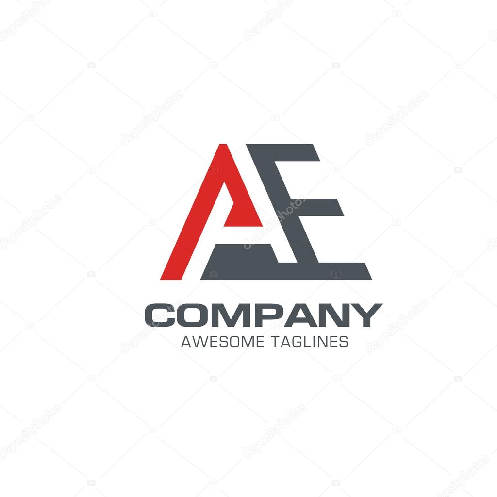 brief ae moderne logo vector, letter Alogo, letter E logo