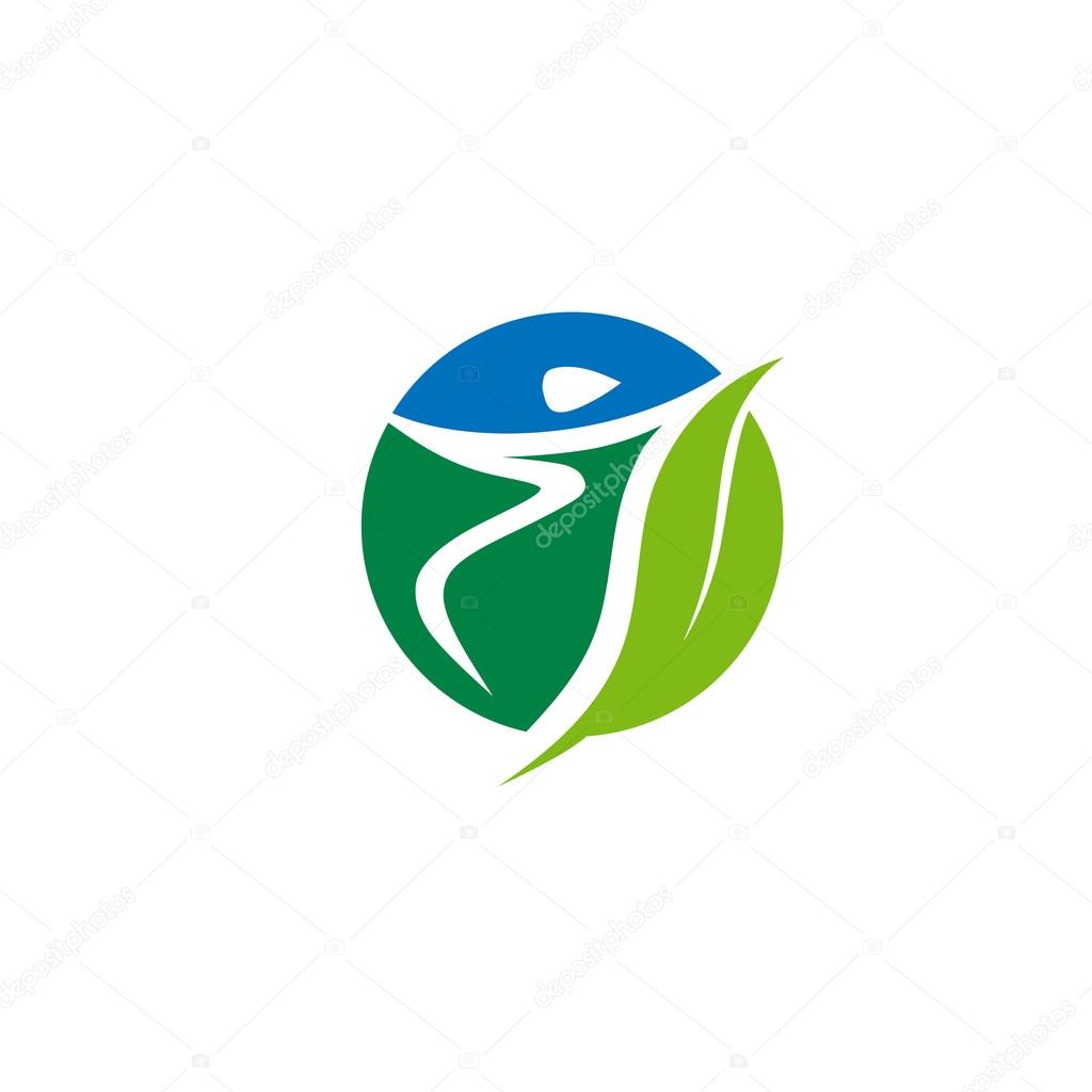 Fitness Sport Gesunder Gruner Kreis Konzept Logo Vektorgrafik Lizenzfreie Grafiken C Krustovin 116571682 Depositphotos