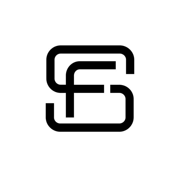 Letter SF logo — Stock Vector