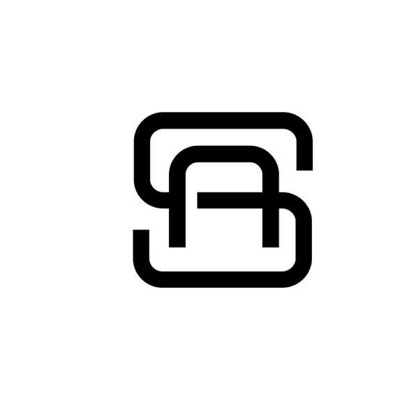 Концепція логотипу літери SA — стоковий вектор