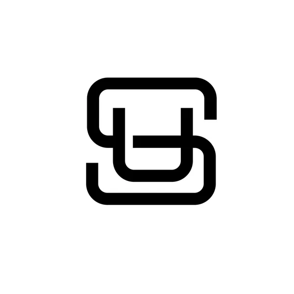 Letter SU logo — Stock Vector