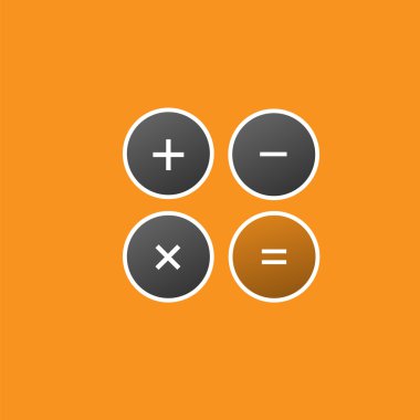  hesap makinesi logo vektör