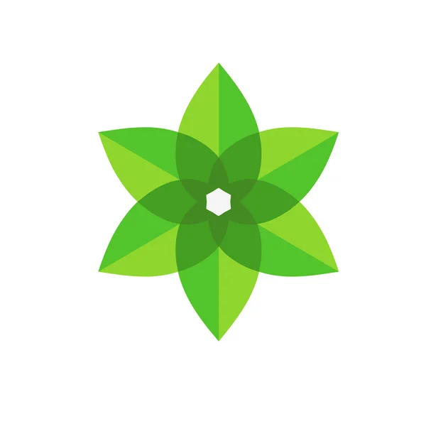 Vektör yeşil çiçek — Stok Vektör