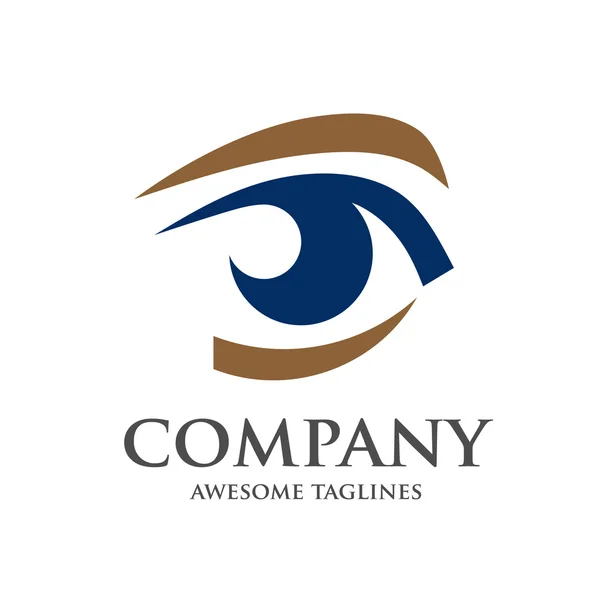 Logo dell'occhio vettore di progettazione — Vettoriale Stock