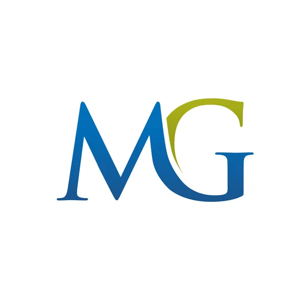 Κομψό επιστολή Mg λογότυπο έννοια — Διανυσματικό Αρχείο