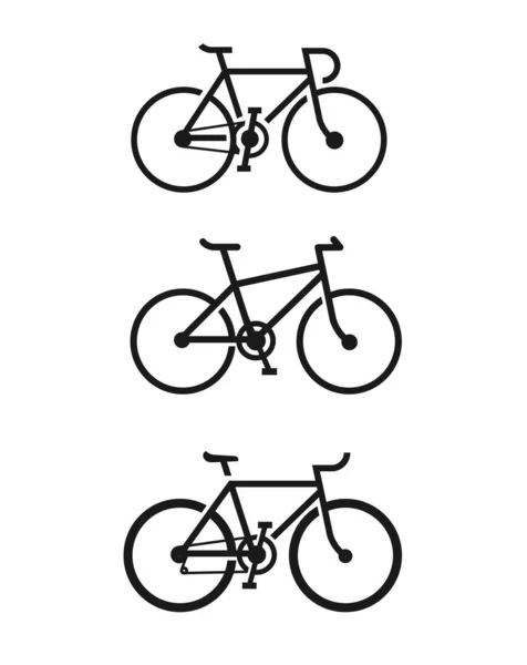 Bicicletta Vettore Icona Isolato Sfondo Bianco Illustrazione Vettoriale Vettore Riserva — Vettoriale Stock