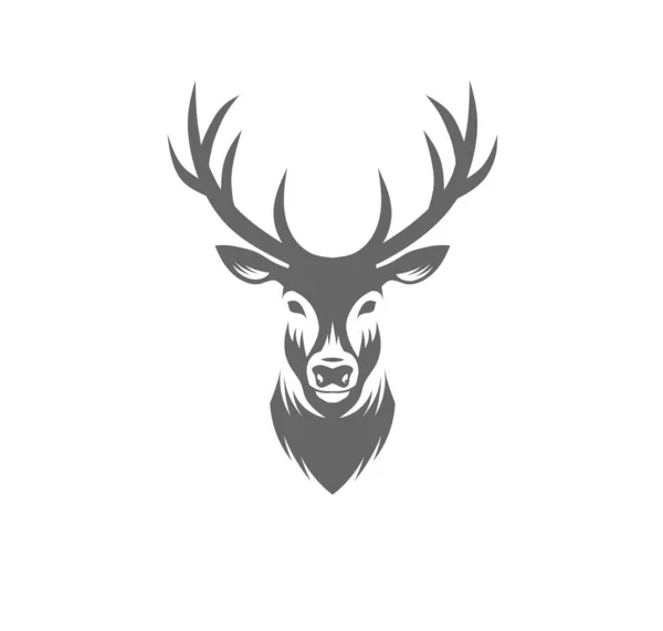 Deer Head Design Vector Illustration Creative Deer Head Logo Design — Stock Vector