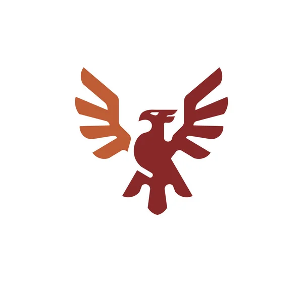 Phoenix Volo Vettore Astratto Logo Icona Modello Design — Vettoriale Stock