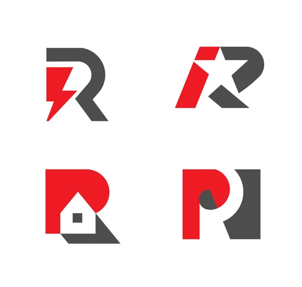 Conjunto Colección Diseño Logotipo Letra Para Marca Empresa Logotipo Puede — Archivo Imágenes Vectoriales