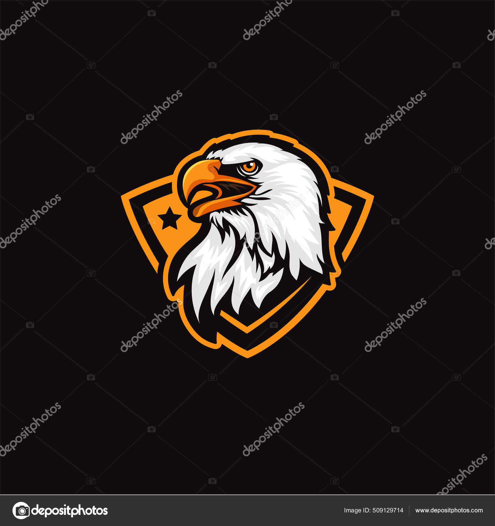 Eagle Shield Logo Vector Design Template Mascot Icon Illustration Sport  Stock Vector by ©krustovin 509129714, image size:1600x1700