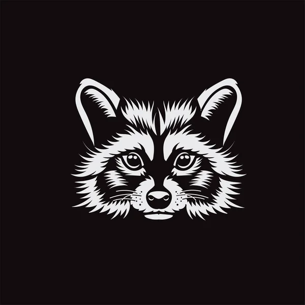 Αφηρημένα Ρακούν Επικεφαλής Διανυσματική Απεικόνιση Ζώων Λογότυπος Μασκότ Πρότυπο Εικονογράφηση — Διανυσματικό Αρχείο