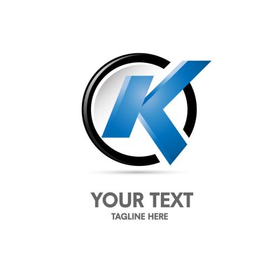 K harfi logo kavramı