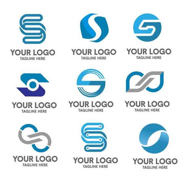 Logotipo de letra S — Vector de stock