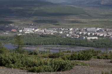 Magadan bölgesi. Köy Susman.