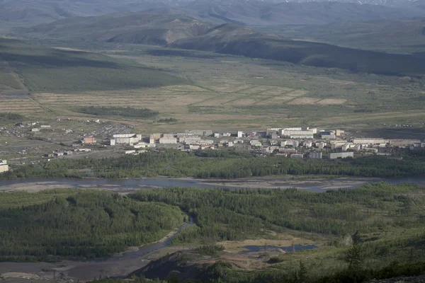 Magadan bölgesi. Köy Susman.