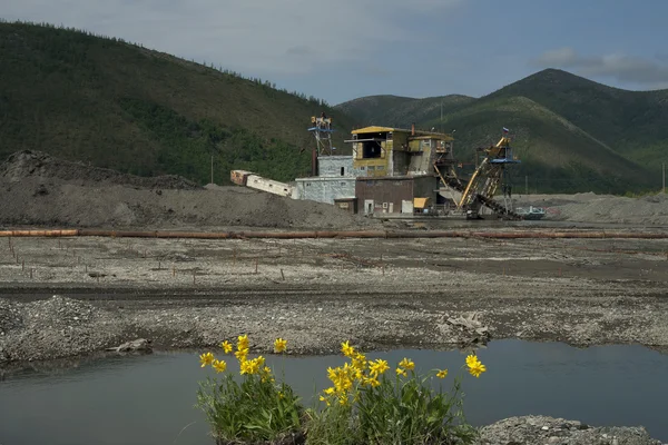 Minería de oro en Kolima . — Foto de Stock