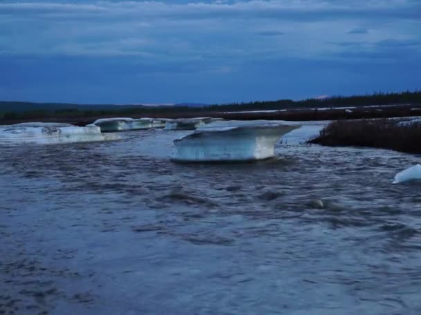 Großer moma frost, frühling. — Stockvideo