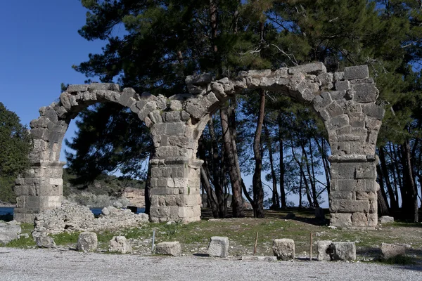 Las ruinas de la antigua ciudad de Phaselis . —  Fotos de Stock