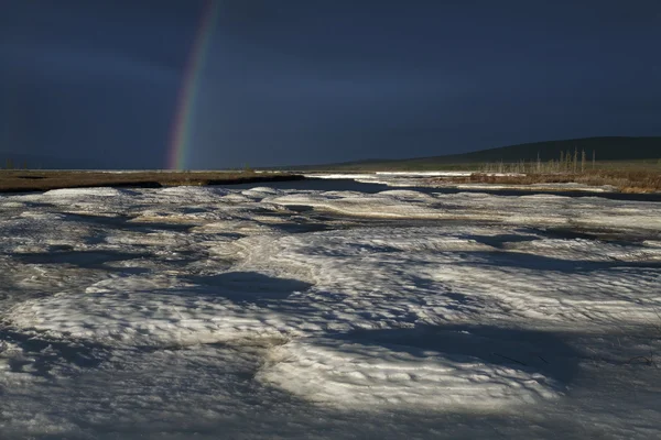 Un fragmento de un arco iris . — Foto de Stock