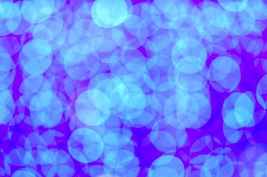 LED lambalarının soyut mavi rengi gece karanlığında bulanık ve mutlu yıllar etkinliği, bokeh bulanık arkaplan