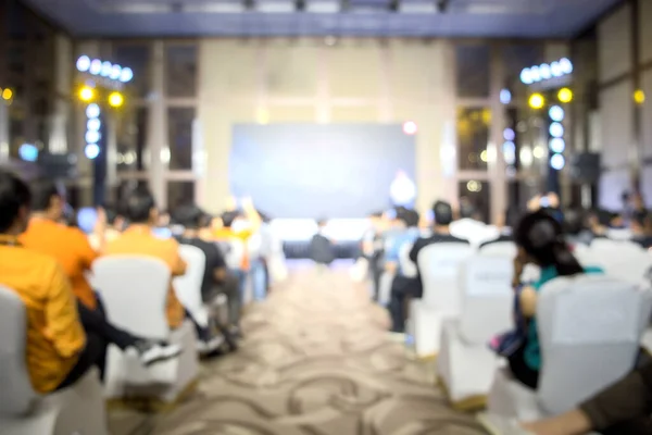 Blurred View Audience Waiting Hear Speaker Seminar Building Blurred Background — Stock Photo, Image