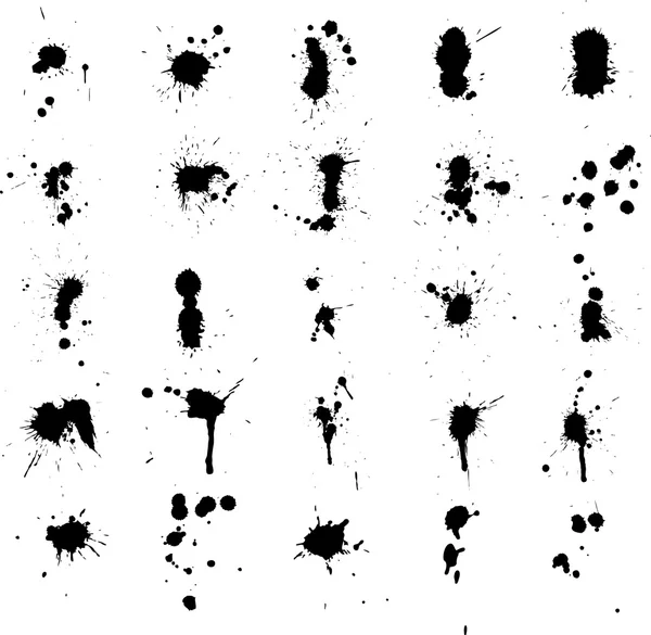 Ink Splatters — Stock Vector