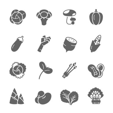 Icon set - sebze