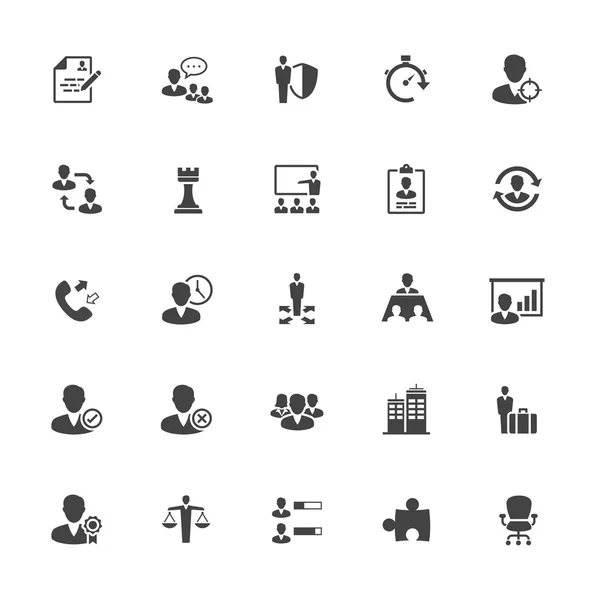 Yönetim ve insan kaynakları simgeler katı tarzı