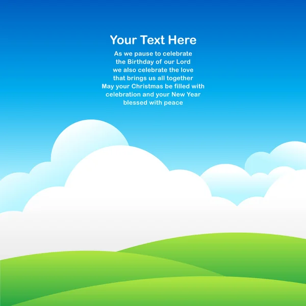 Gökyüzü arka plan tebrik kartı vektör için