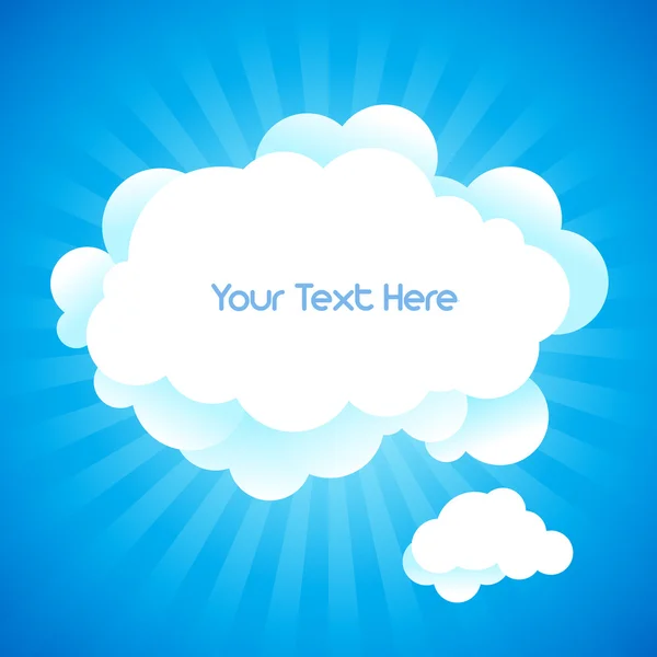 Sky Background and space for text in vector. — Stock Vector