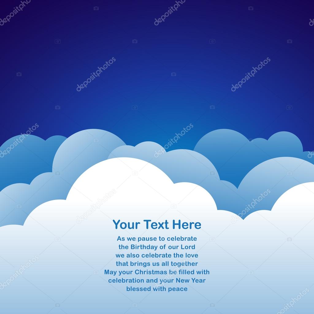 Night sky background with text space in vector