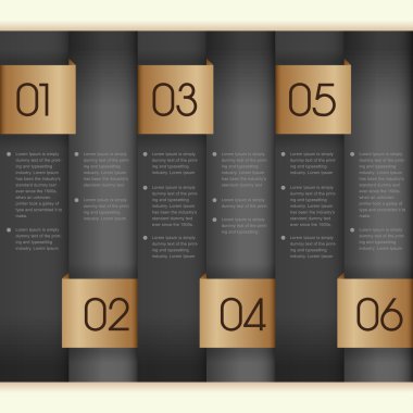 Dikey kağıt afiş sayılı. vektör tasarım şablonu