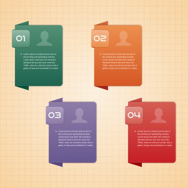 Modern tasarım şablonu / bilgi grafikler için kullanılan / olması sayılı afiş / yatay kesikli çizgiler / grafik veya Web sitesi düzeni vektör/yatay