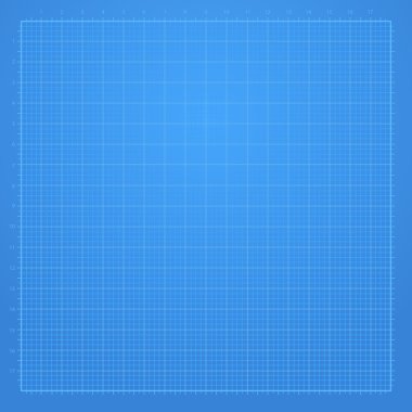 Mavi grafik kağıdı vektör arka plan