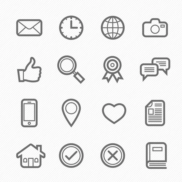 Beyaz arka plan vektör çizim üzerinde genel simge satırı simgesi