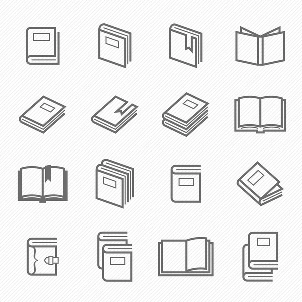 Aperçu du livre symbole de course icônes vectorielles — Image vectorielle