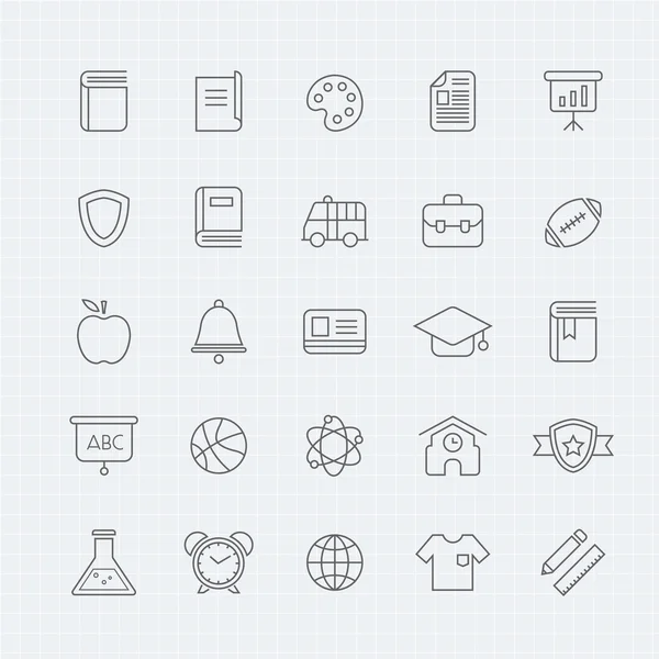 Eğitim vektör ince çizgi sembol simge