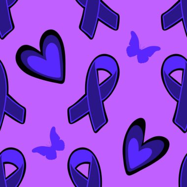 Göğüs kanseri ayı, ambalaj kağıdı, tıbbi aksesuar ve ilaç tekstili için kusursuz pembe kurdele günü deseni. Yüksek kaliteli illüstrasyon