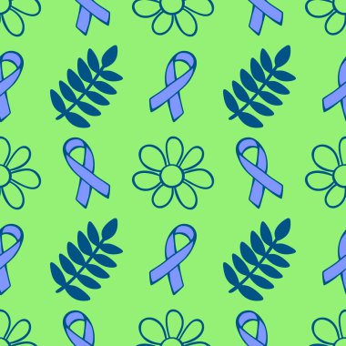 Göğüs kanseri ayı, ambalaj kağıdı, tıbbi aksesuar ve ilaç tekstili için kusursuz pembe kurdele günü deseni. Yüksek kaliteli illüstrasyon